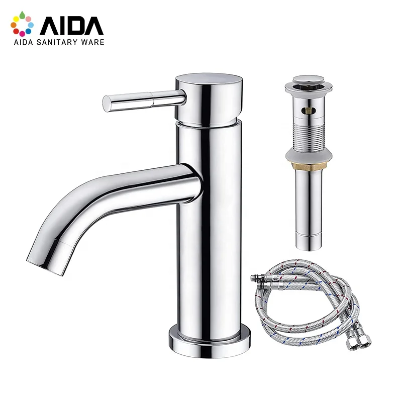 Hot Selling cUPC High Quality SUS 304 Stainless Steel Contemporary Single Handle Face Wash Faucet Basin Tap