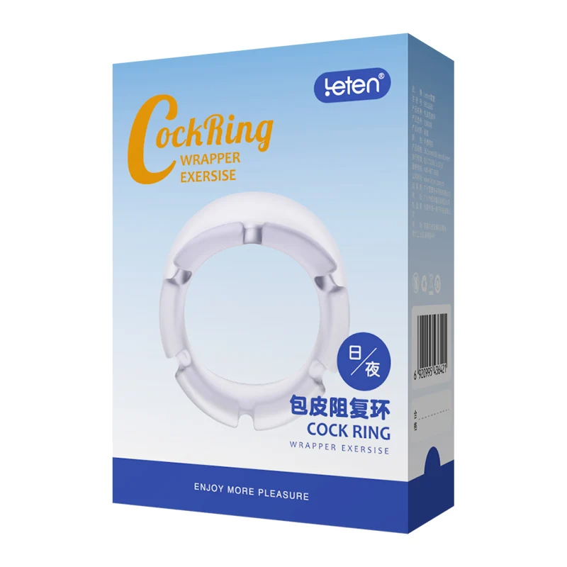 Wholesale Price Foreskin Resistance Re-Ring Combination Orthotics Male Lock Sperm Day And Night Total Of 2 Pieces For Adult Men