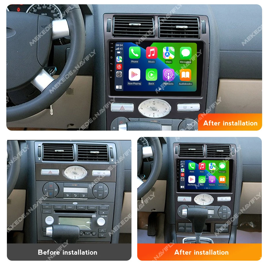 MEKEDE MS Android 12 8core 8 + 256G IPS экран 360 панорамная камера для Ford Mondeo 3 2000-2007 GPS Навигация BT FM AM DSP
