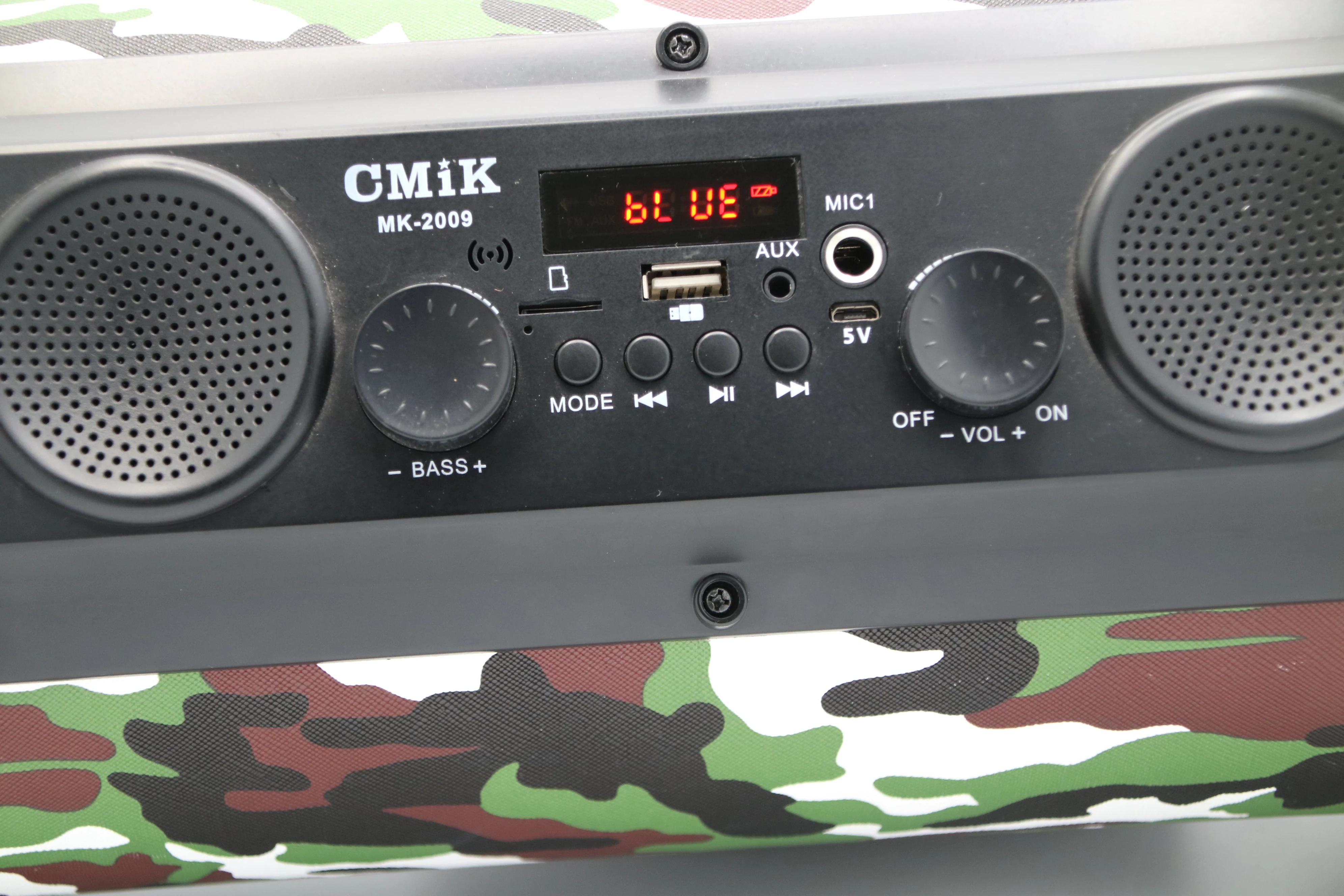 cmik mk-2009 New Outdoor Portable OEM Super Bass Speaker Car Subwoofers and Colorful LED Light double 5.5 inch bocinas parlantes