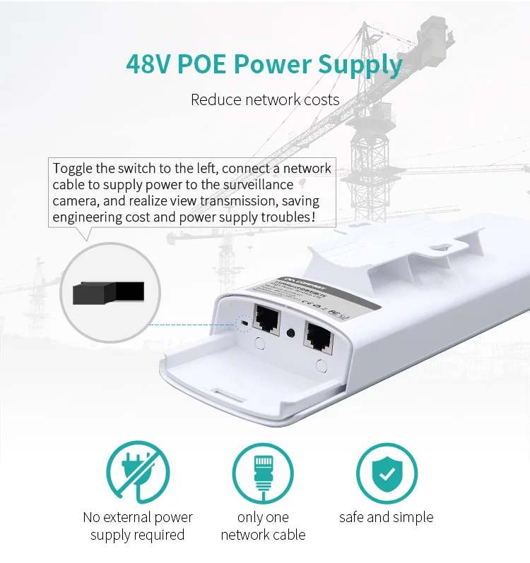 Long range Nanostation M2 COMFAST 5KM 300Mbps 2.4GHz outdoor wireless cpe PTP/PTMP wifi bridge