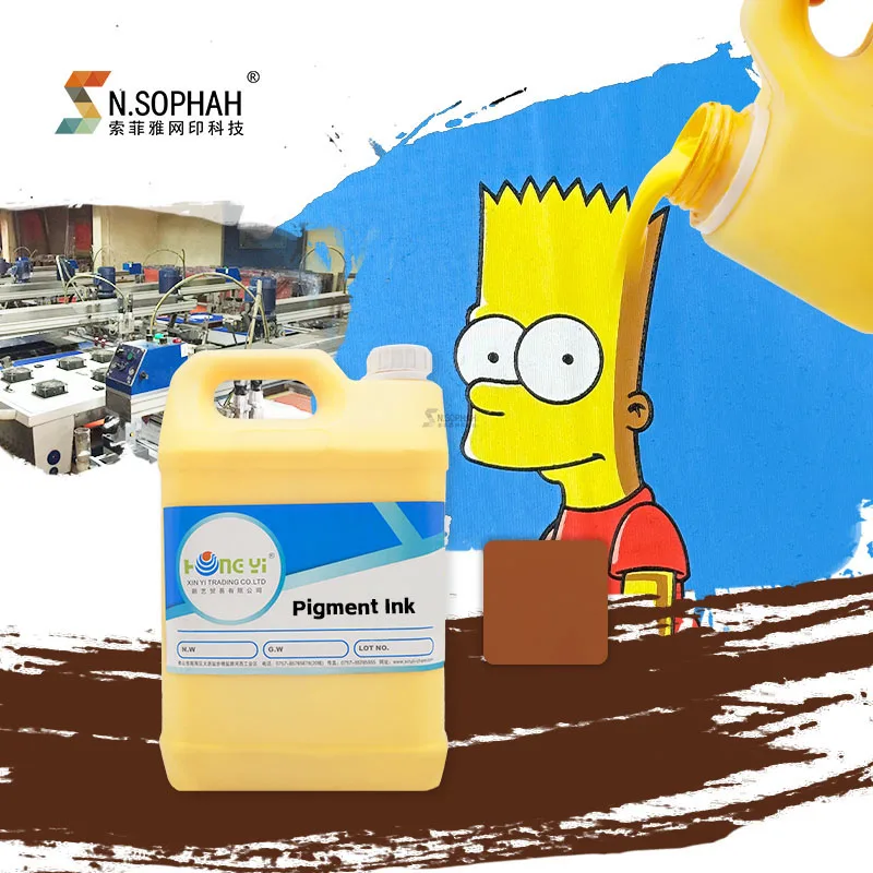 Прямые продажи с фабрики пигментные чернила для печати на ткани водной основе трафаретной