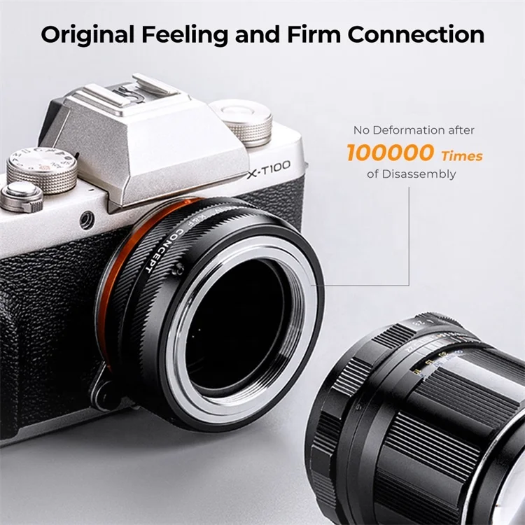 K&F Concept High Precision Lens Mount Adapter M42-FX for M42 Series Lens to Fuji X Series Mount Camera