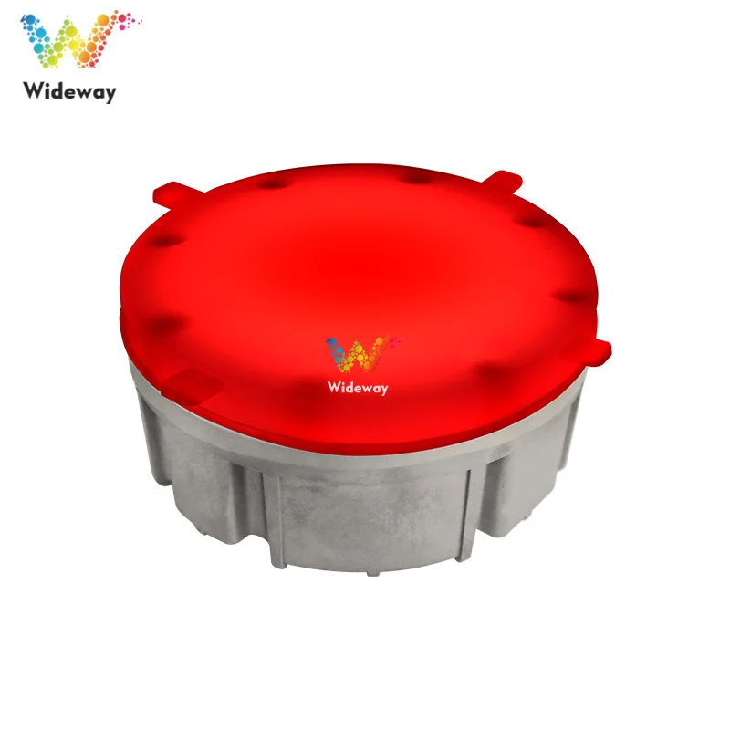 Outdoor Driveway Aluminum Pavement LED Cat Eye Reflective Markers Recessed Solar Reflective Road Studs