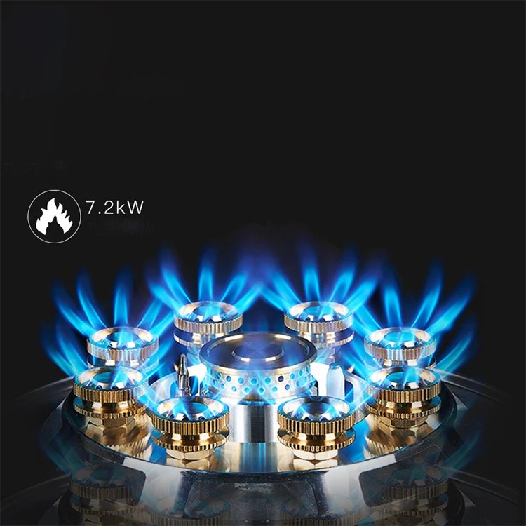 Профессиональная трехглазная газовая плита домашняя с защитой от огня