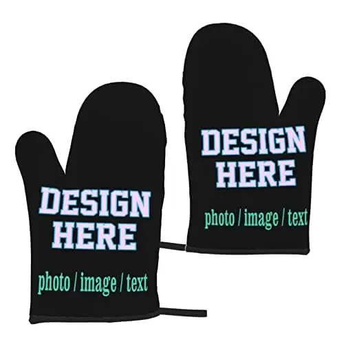 Microwave Gloves Art Perfume Illustration Oven Mitts Potholder Insulation Mat Baking Kitchen Tools Polyester Anti-scalding Glove