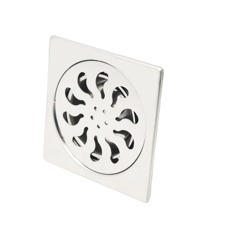 Best Price Rectangular Anti Odour Hair Catcher Metal Floor Drain Trap Cover On Floor