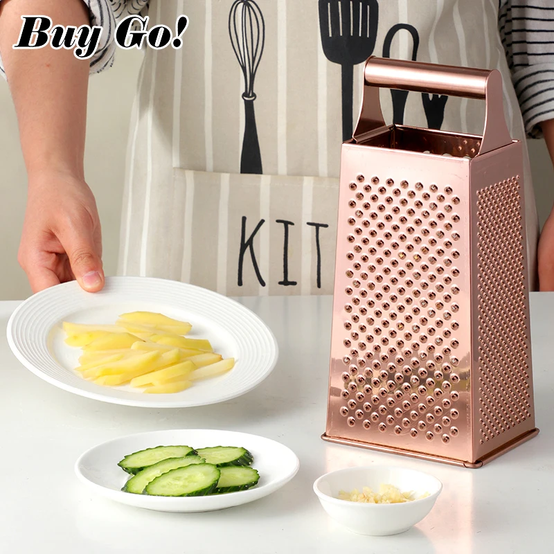 Hot sale Multifunctional  Kitchen Accessories 4 Sides Cheese Grater stainless steel grater vegetable