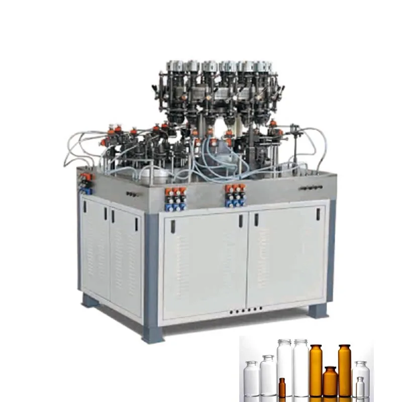 18 head vertical to horizontal vial making machine