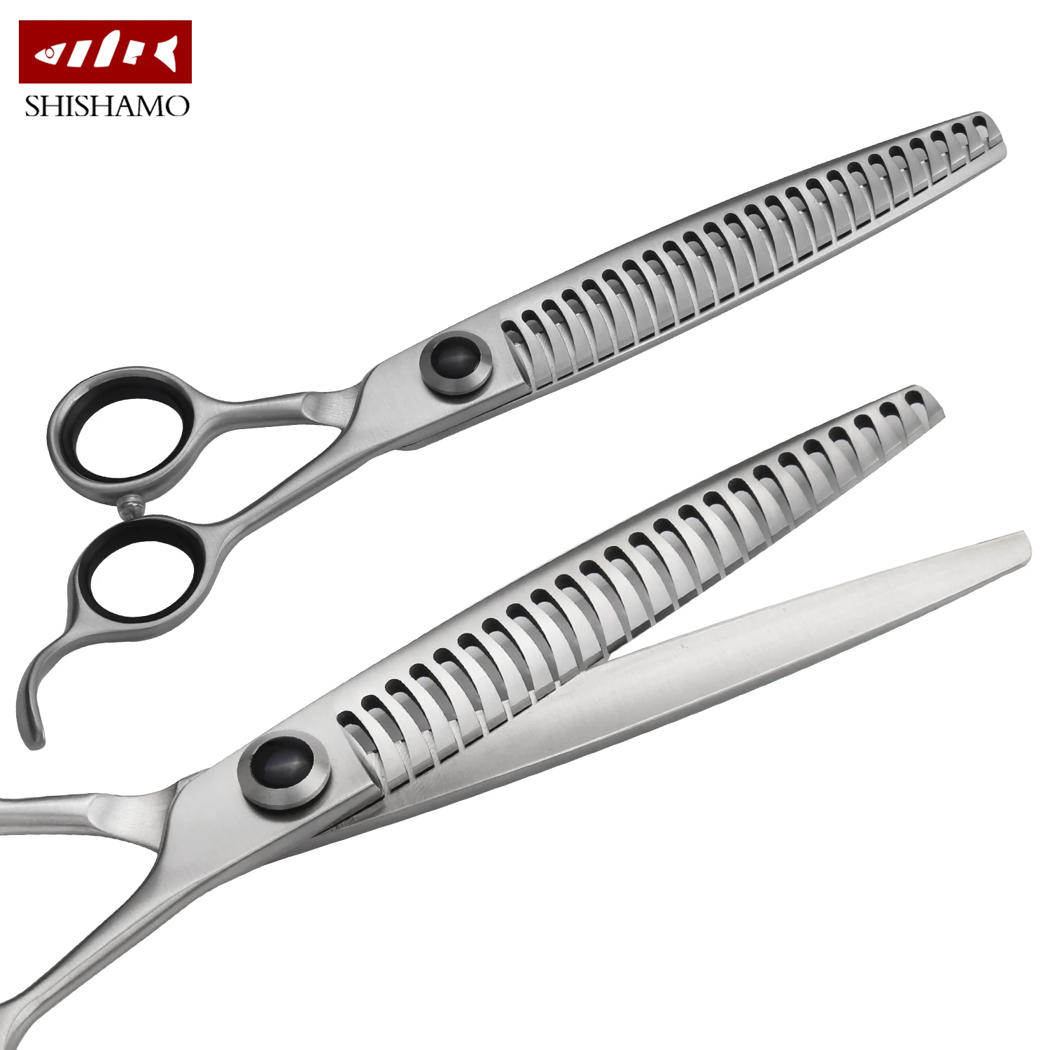 CNC High Quality 7.5 Inch Pet Grooming scissors Set Dog Thinning scissors Teeth shears for Dog Cat Tijeras