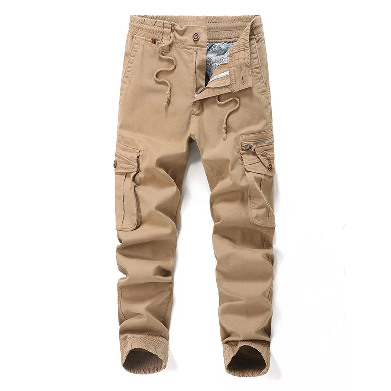 B1641  man fashion elastic waist  casual tactical joggers military pants techwear pantalon outdoor plus size joggers cargo pants