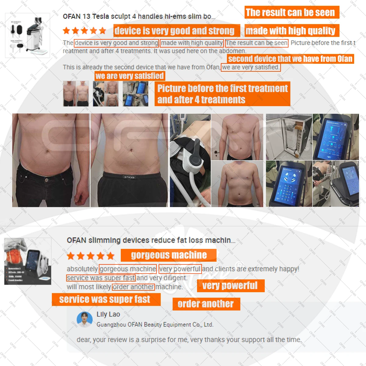 OFAN slimming body sculptor machine muscle ems tesla sculpting slim portable emslim neo machine