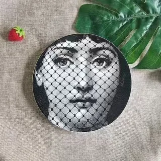 
8 Inch Plates Home Decoration Christmas Gift Decorative Wall Hanging Dishes Nordic Sitting Plate On Wall Picture 