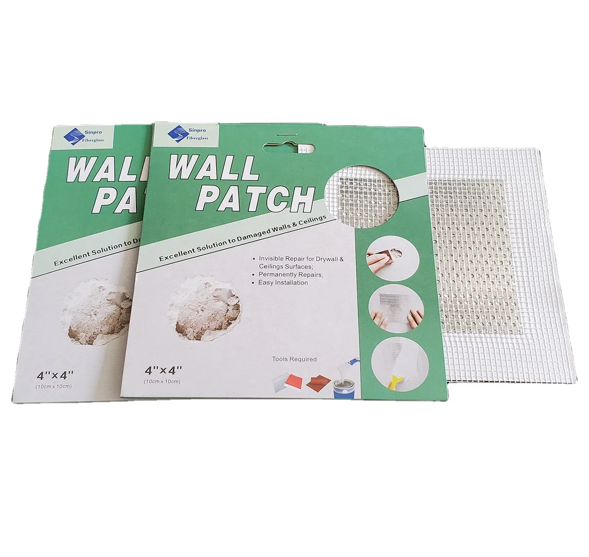 Mesh Wall Repair Patch 2 / 4 / 6 / 8 Inch Fix Drywall Hole Ceiling Or Plaster Damage