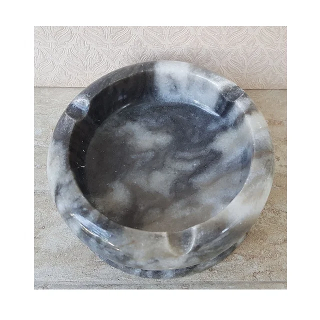  Лидер продаж винтажная круглая пепельница из овечьего мрамора по низкой цене