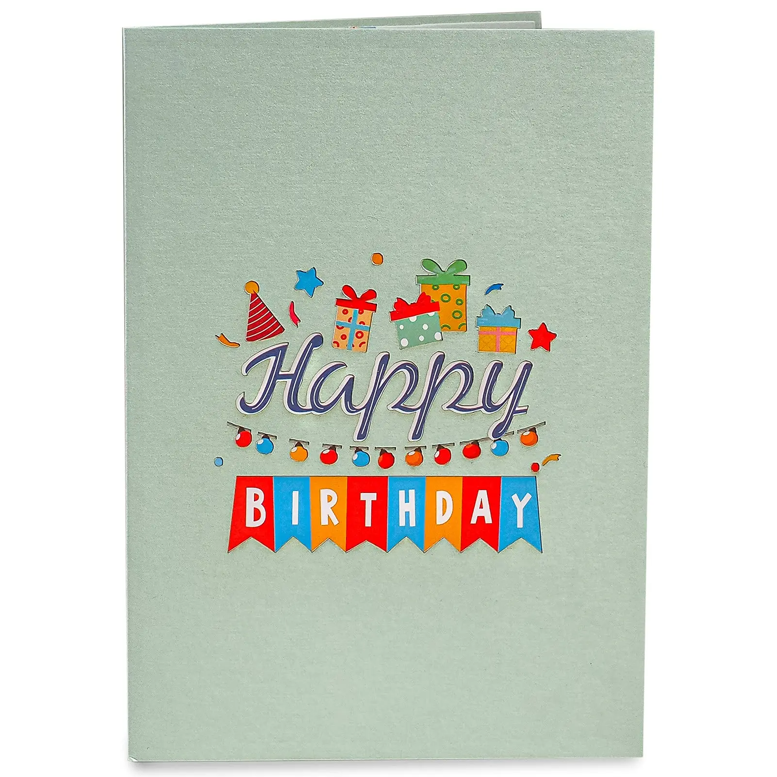 hotsale customized pop up greeting happy birthday Ice Cream 3d greeting cards