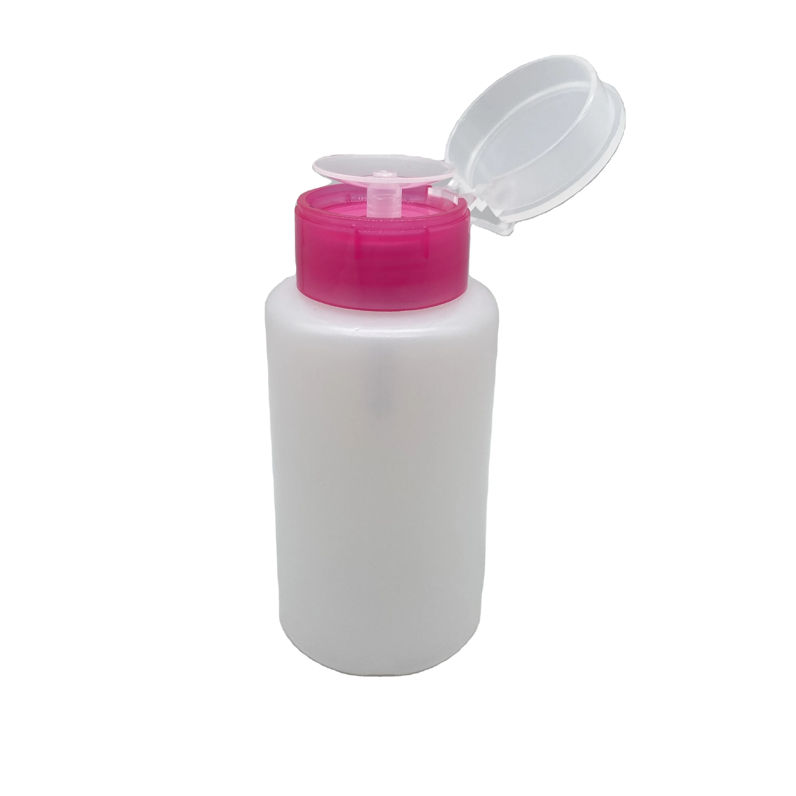 Yuyao Заводская бутылка для удаления лака ногтей 200 мл PP pe с 33/410 розовым дозатором пресс-насос