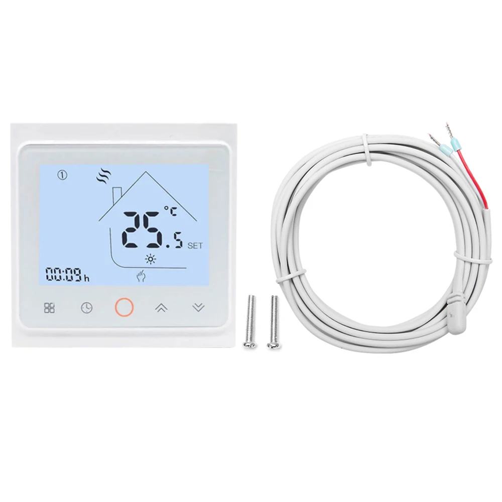 Tuya App Internet Controlled Thermostat Temperature Monitor Smart Thermostat 24 Hours Temperature Measurement 5G LCD Screen OEM