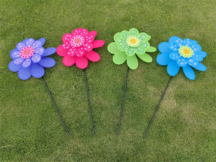 Новые прямые продажи с Фабрики Печати вертушка с двойным слоем из восьми предметов ткань вертушка на открытом воздухе сцена Декорации для торжеств ветряная мельница