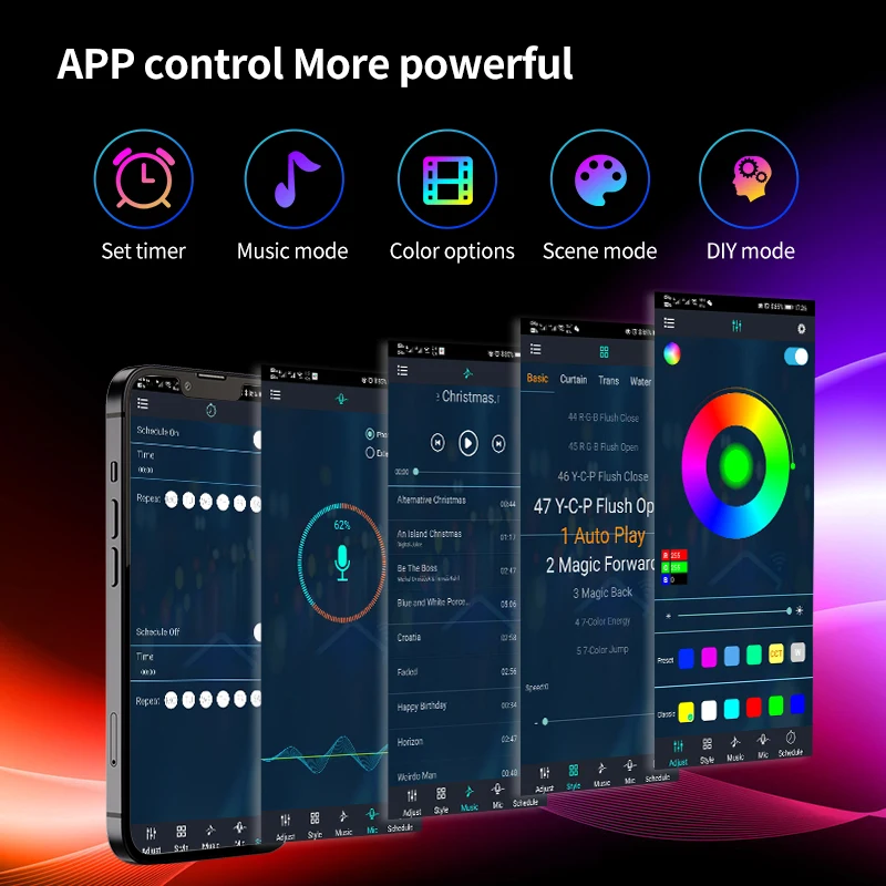 Voice Activated USB Rechargeable RGB Music Levels Lights  RGB Colorful Sound Control Music LED Pickup Rhythm Light Bar