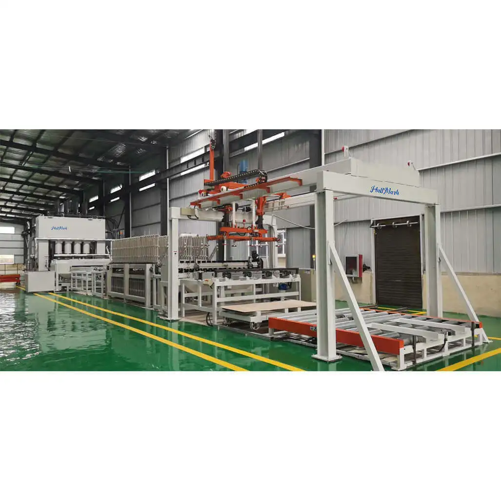 MDF HDF laminate flooring line manufacturer short cycle hot press machine