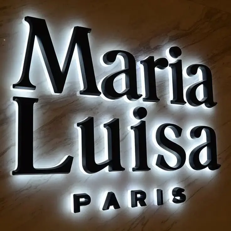 Custom3d logo led channel letters sign 3d letter shop store front signs Backlit 3D Illuminated Letters Company business Signage
