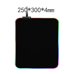 AIWO Wholesale Rubber Sheet And Led Light Mouse Pad With Custom Logo Printed Accept Create Your Own Brand