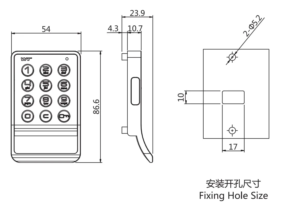 Gym digital magnetic metal cabinet door lock keypad door lock