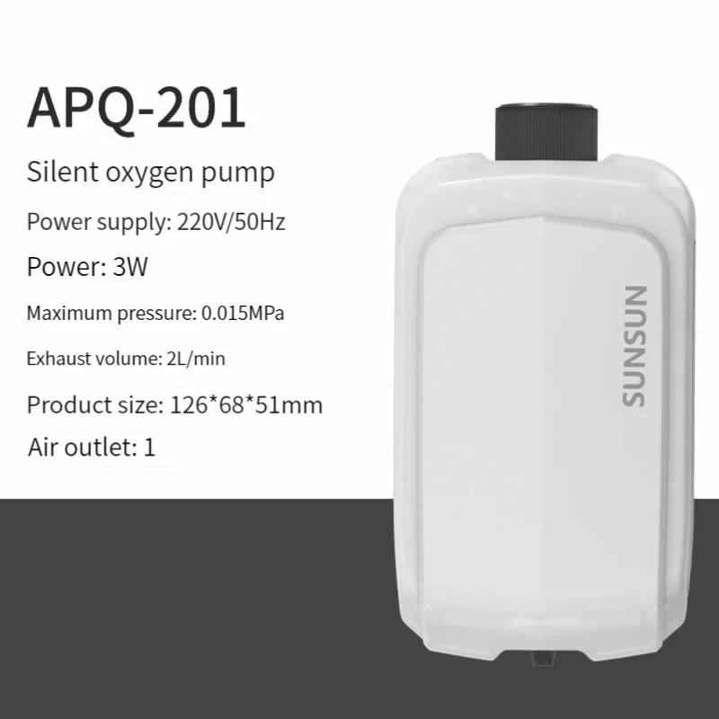 Manufacturer SUNSUN APQ Series Adjustable Super Silent 2 Outlet Air Aerator Aquarium Air Pump for Fish Tank