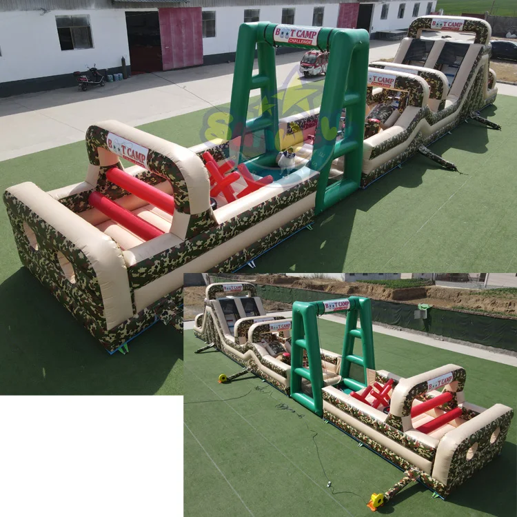 Надувная уличная полоса препятствий прыгающий домик ботинки надувной замок препятствия для мероприятия