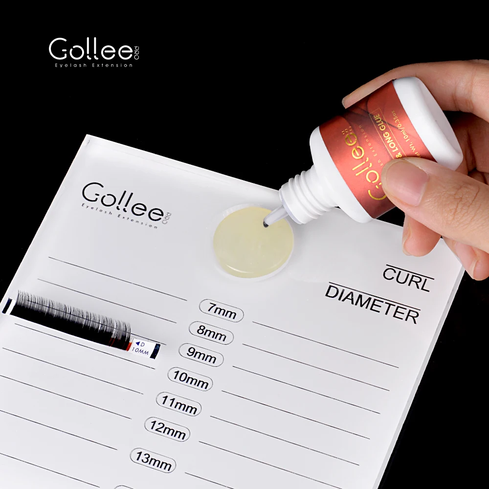 Factory OEM Double Row Large Size Organize Eyelash Extensions Hold Eyelash Glue Acrylic Eyelash Holder