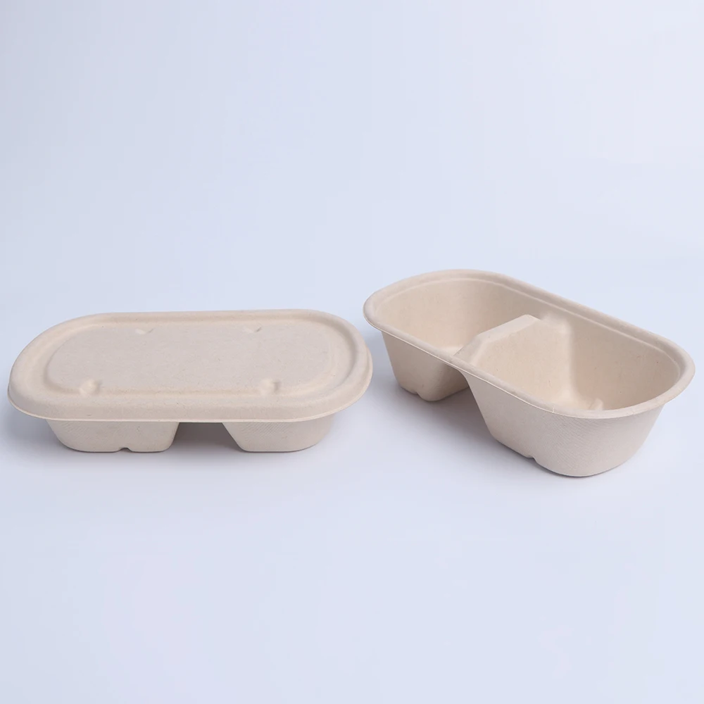 Bamboo Lunch Box Cornstarch Take Out To Go Containers Food Disposable food takeaway box