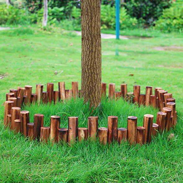 Garden Wares Wood Fencing Minisize Fencing For Small Garden Natural Wood Fences Decoration Useful Outdoor Furniture