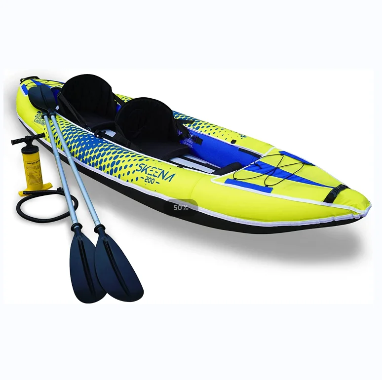 New Arrival Inflatable Kayak Drop Stitch Canoe Boat Sit On Top Portable Foldable Kayak Hl-K2 For Fishing Recreational Kayak