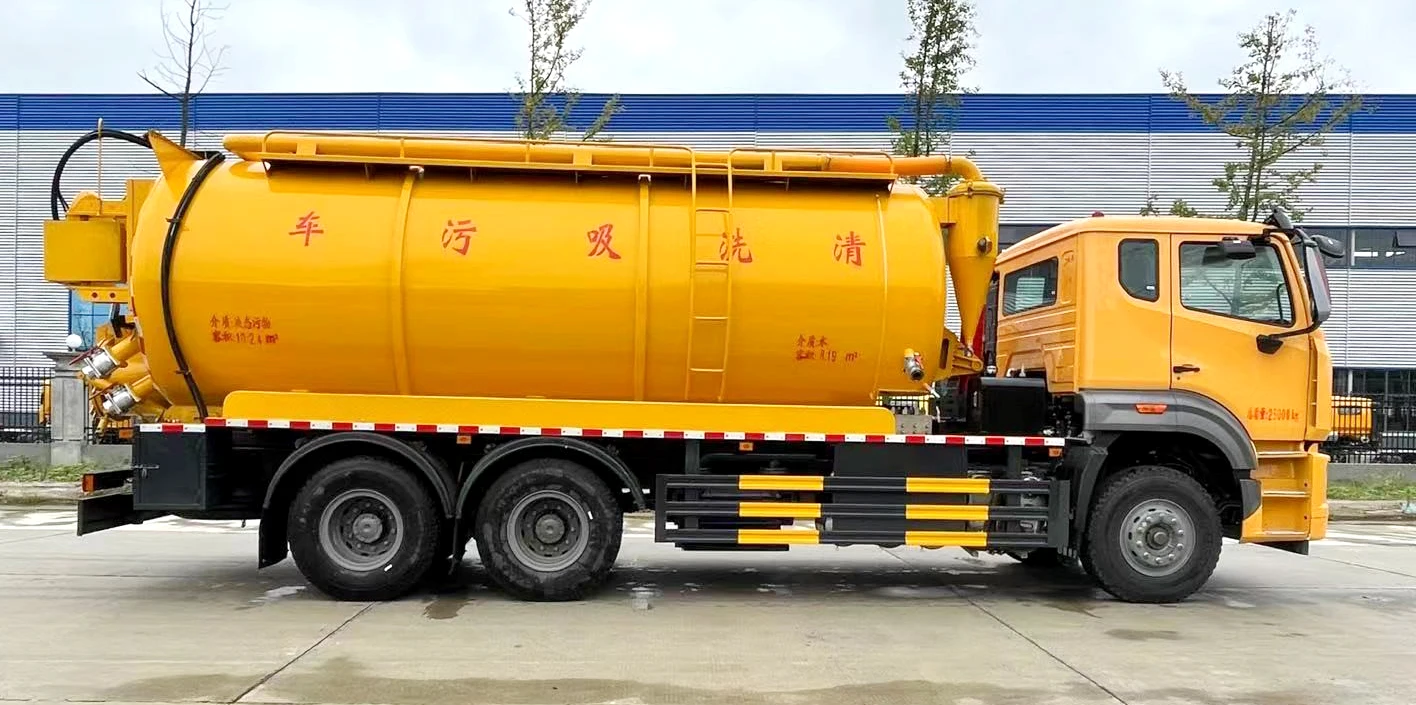 Sinotruk 6*4 моющий пылесос высокого давления для Промывки Канализационных труб автомобиля всасывающий резервуар сточных вод Фекальный осадок