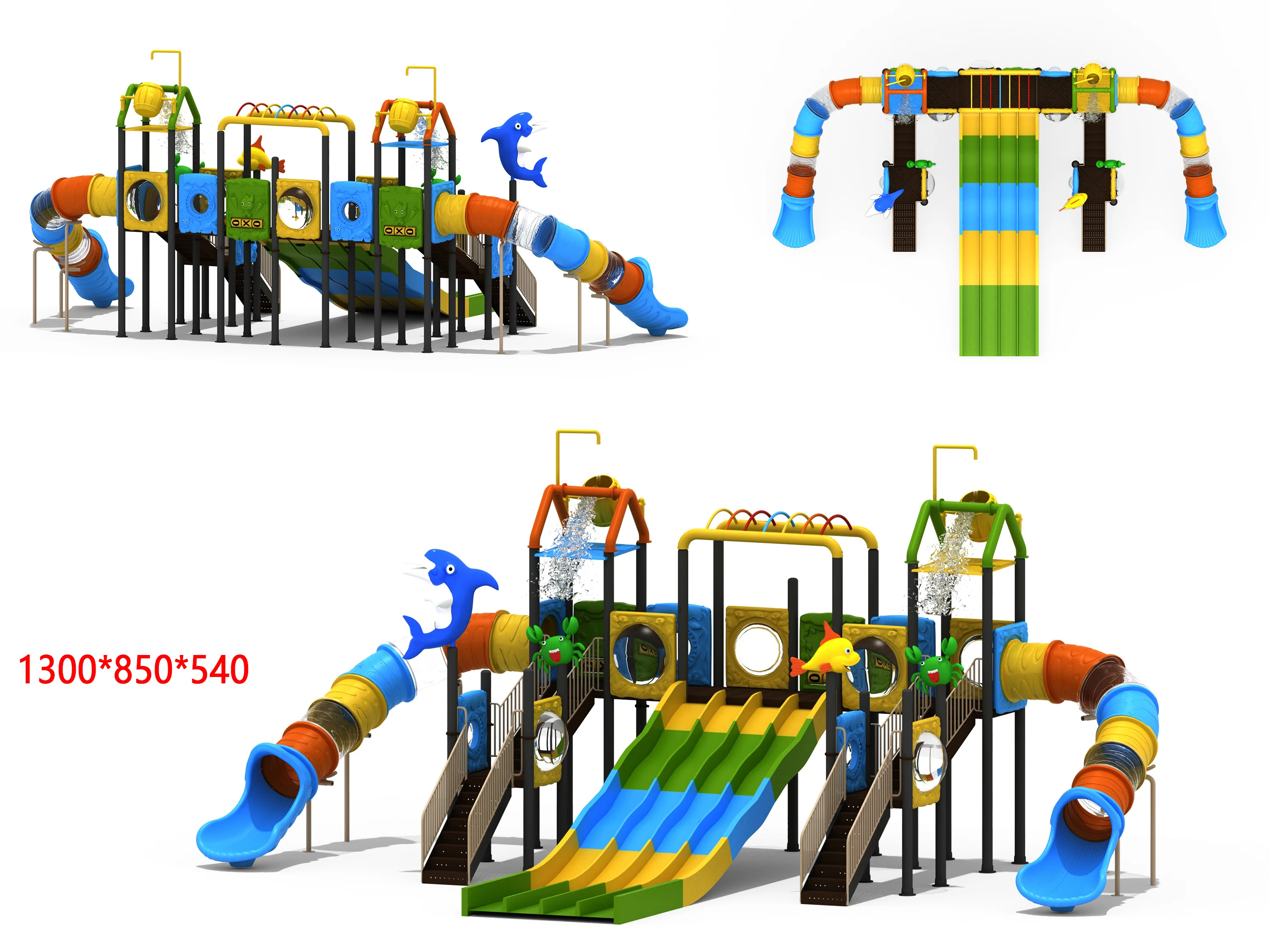 Commercial water parks designing slides water park playground for sale