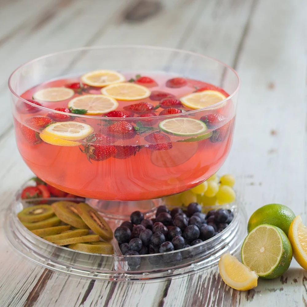 Amazon hot selling Acrylic Multifunctional Cake Stand With Dome lid cover  Multi-Functional Serving Platter and Cake Plate