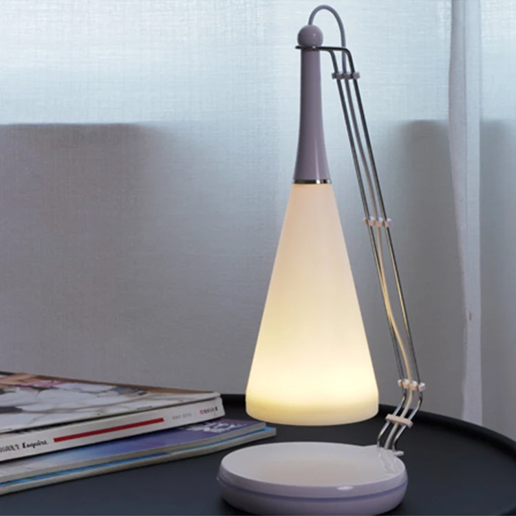 High Brightness rechargeable wireless charging intelligent audio lamp for mobile phones