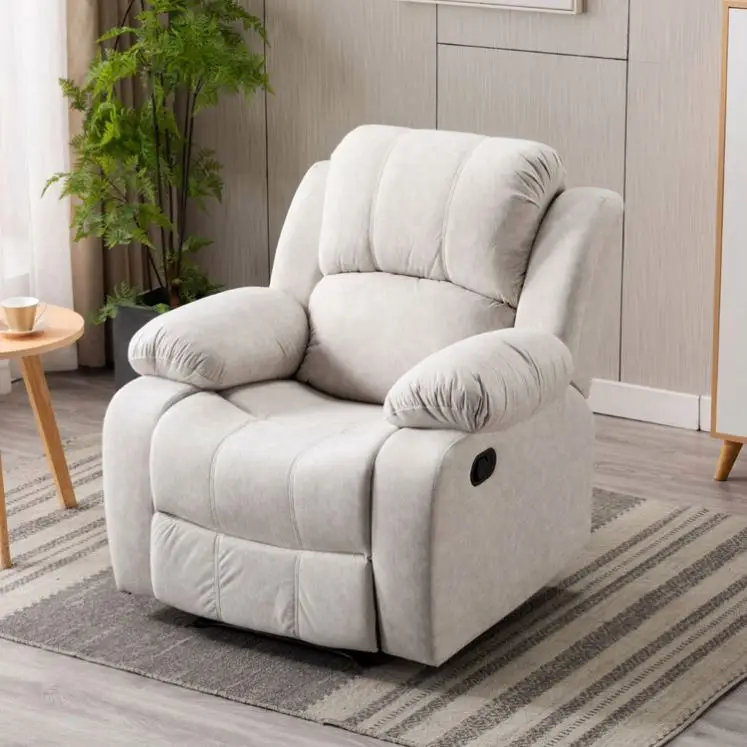 XIHAO Relax Body Massage Smart Sillon Reclinable Power Electric Recliner Chair All White Italian Leather Recliner
