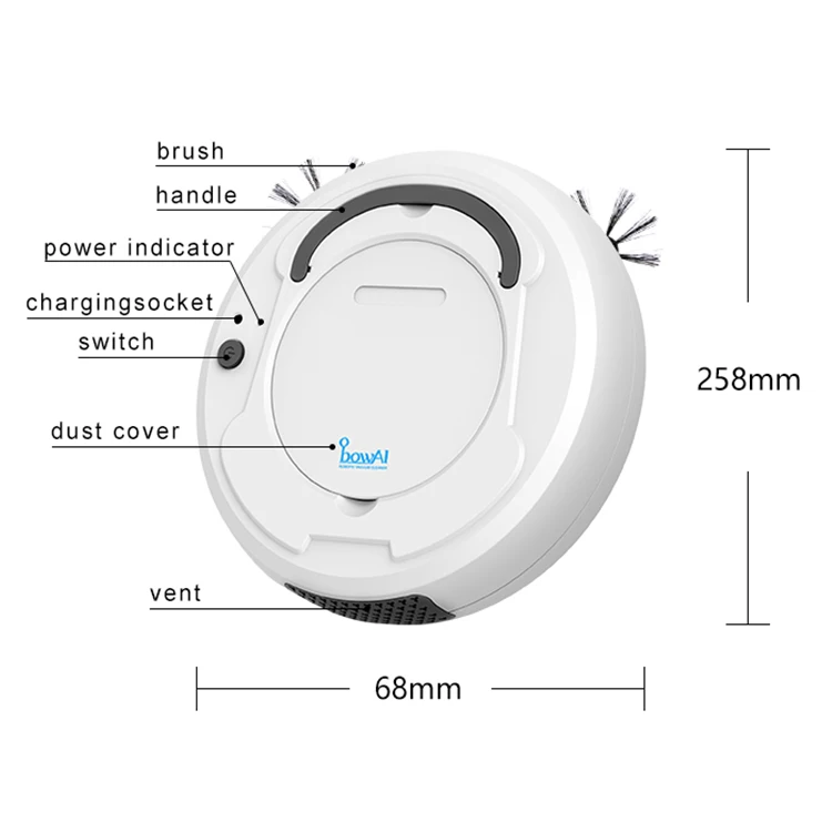 New arrival App control mini professional smart quiet  3 in 1aotomatic  robot vacuum cleaner home use