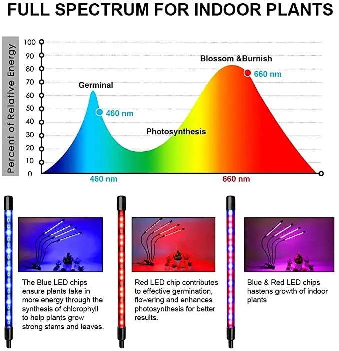 LED Grow Light USB Full Spectrum Phyto Lamp Plant Light for Home Plants Flower Seeds Indoor Grow Plant lighting