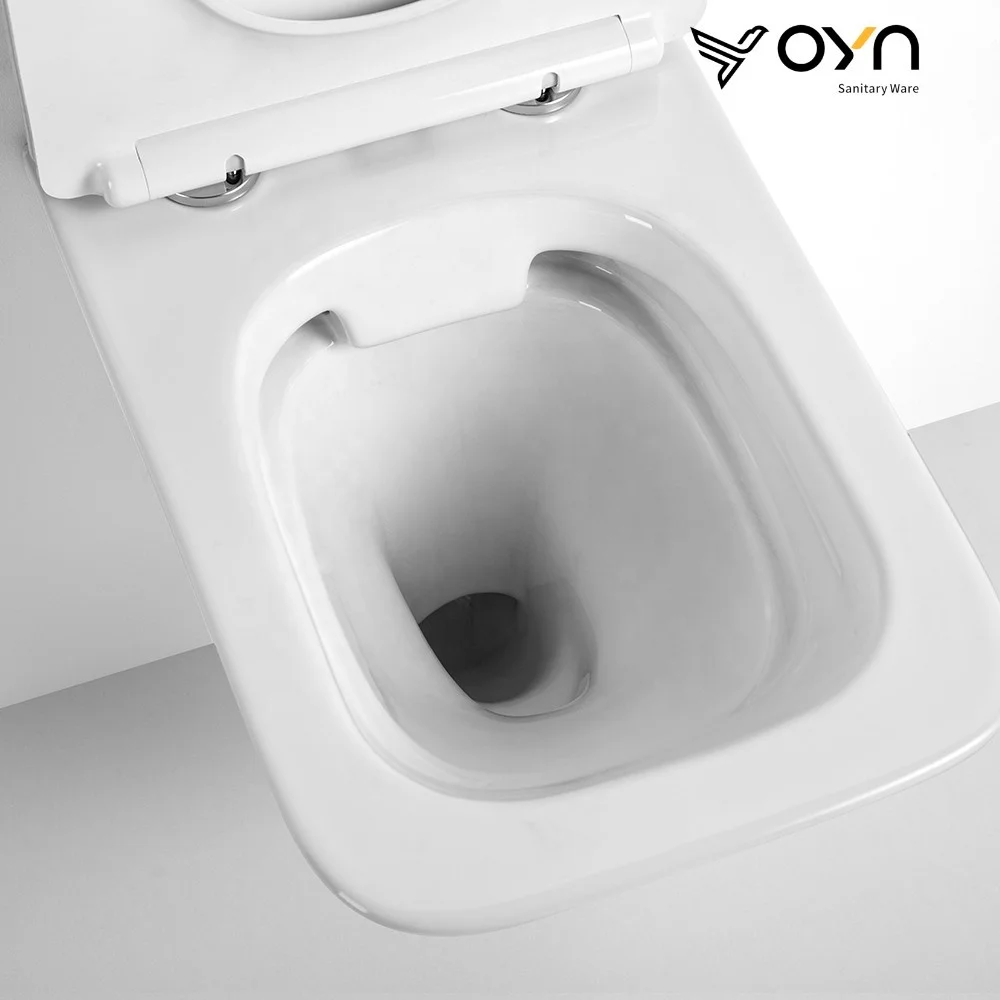Hot-selling Modern Design Rimless Wash Down Egg Shape Wall Hung Toilet