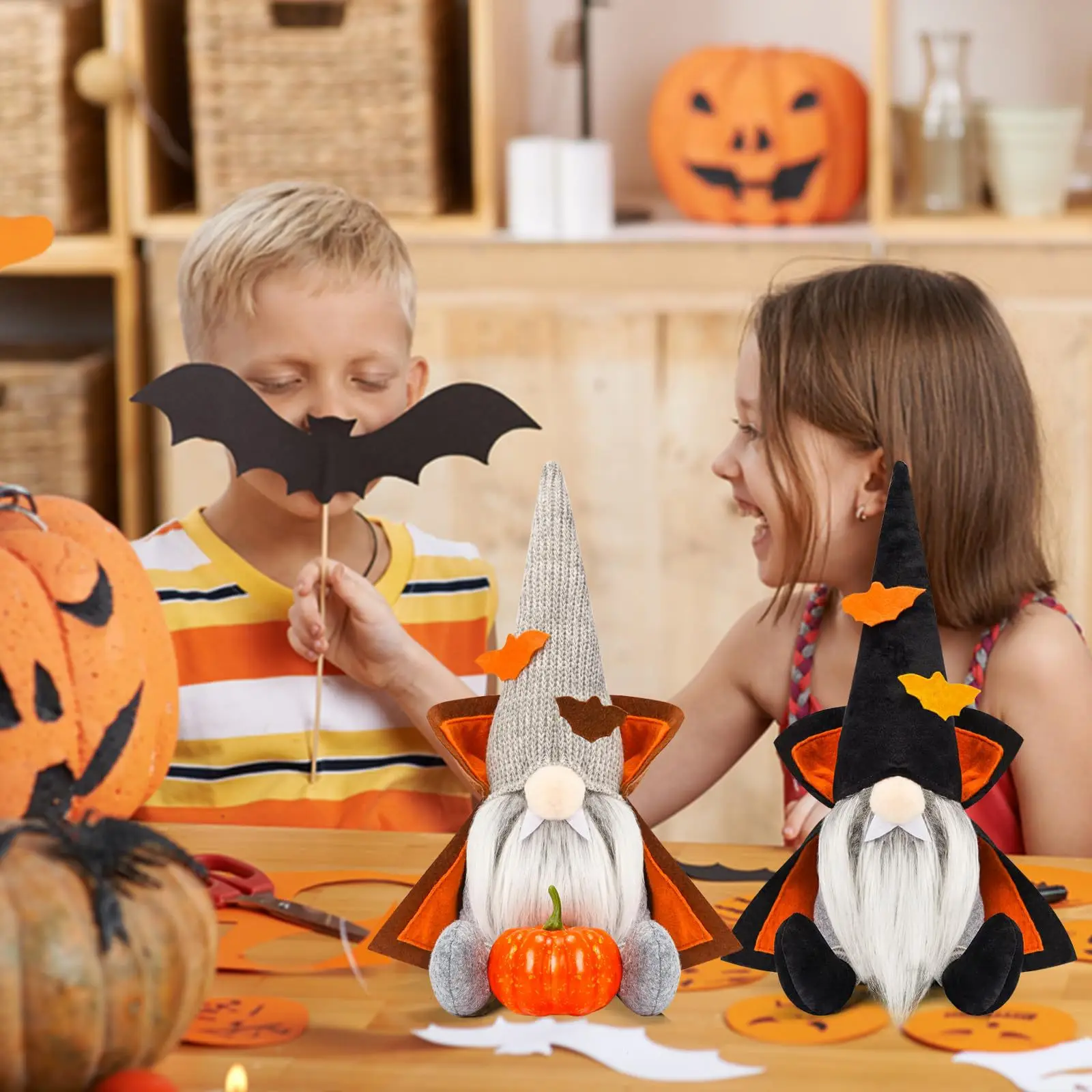 Halloween Decorations Doll Witch Ghost Festival Faceless Oldman Doll Tabletop Decoration Scandinavian Tomte Gnomes