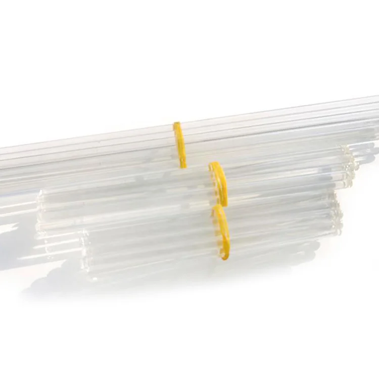 Подгонянный высокочистый прозрачный термостойкий хороший светопроницаемый стержень из кварцевого стекла