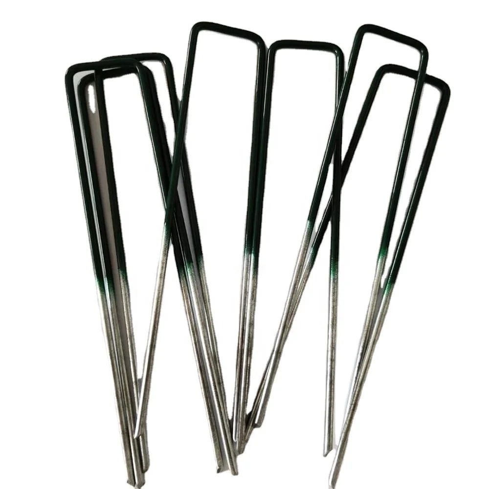 Заводская поставка, оптовая продажа, оцинкованные U-образные Ландшафтные скобы, Шпилька для степлера