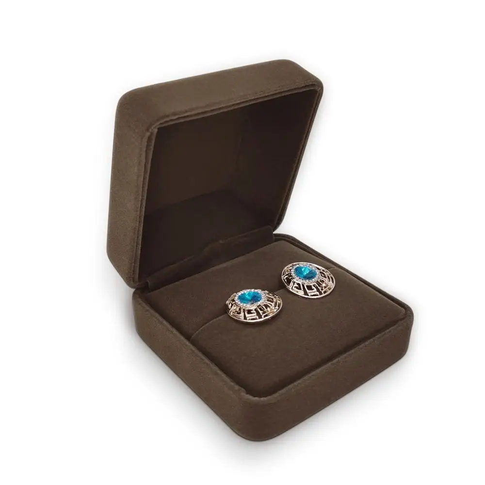 Wholesale custom unique luxury ring bracelet earing velvet necklace gift boxes