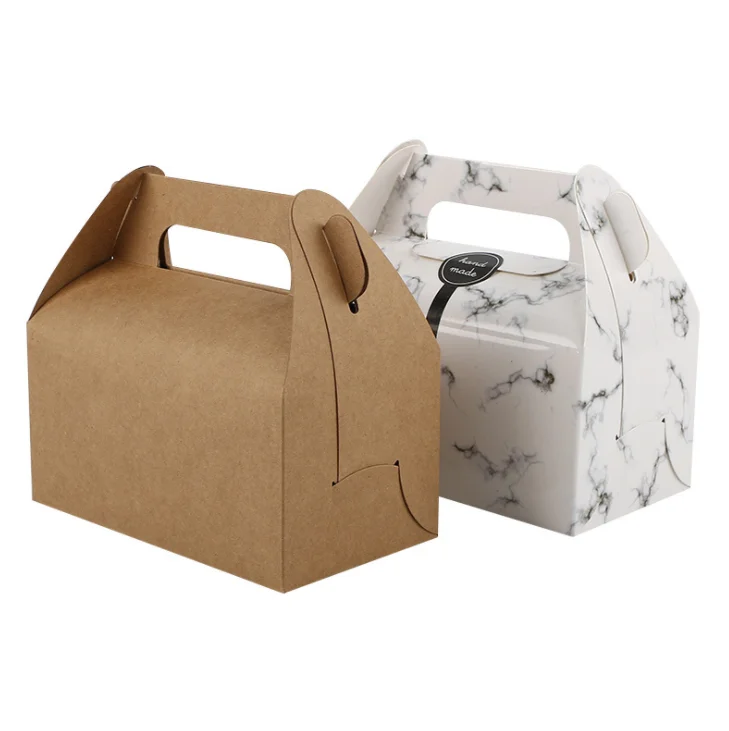 
In Stock Recyclable Eco-Friendly Portable Paper Meal Box,Cupcake Boxes,Caja de Pastel 