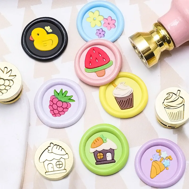 High Quality 15MM Mini Cute Gift Series The Big Dipper Star Light Bulb Magic House Wax Seal Stamp Head