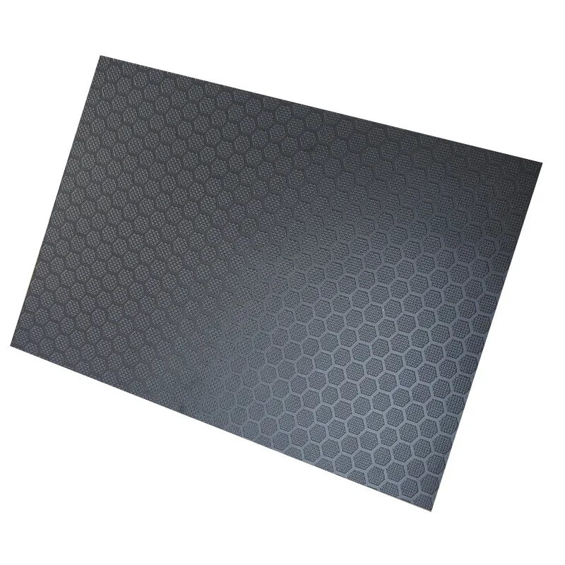 wbp brown film 5*5ft hexa anti slip film faced plywood for stage vehicle flooring