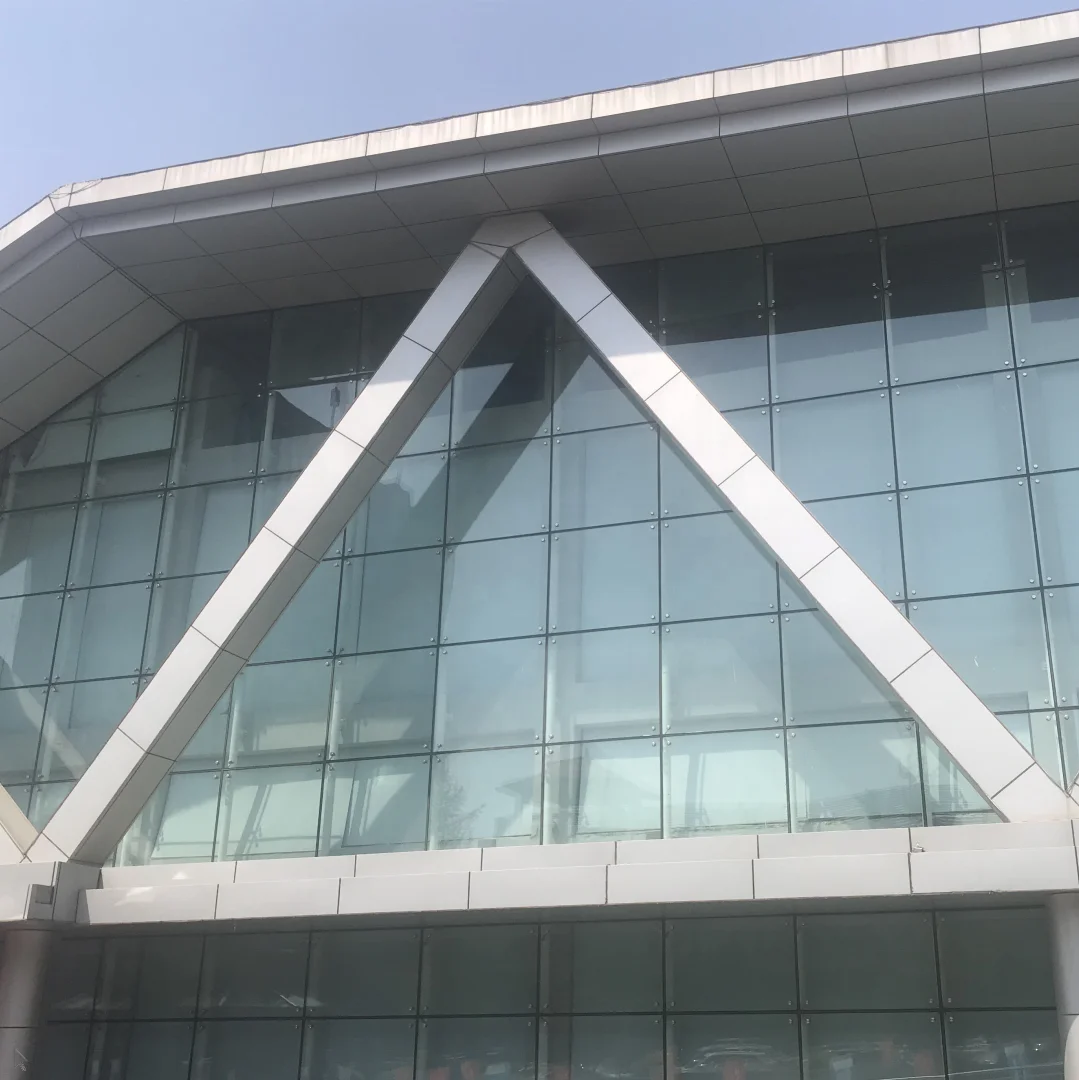 glass facade security glass wall spider curtain wall double wall window suspended glass facades